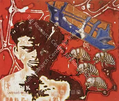 Jitish Kallat (Artist), Untitled (Earth Song), 2001, Painting
