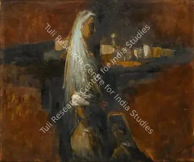 Arup Das (Artist), They Belong to Village, 1963, Painting