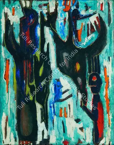 J. Swaminathan (Artist), Recurring Shadows, 1969, Painting