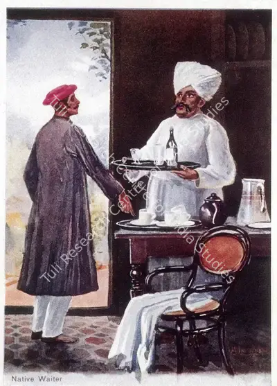 M.V. Dhurandhar (Artist), Native Waiter, 1905, Painting