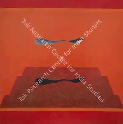 J. Swaminathan (Artist), Untitled (Bird, Tree, Mountain series), 1981, Painting
