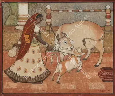 K.K. Hebbar (Artist), Untitled, 1944, Painting