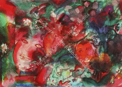 G.M. Sheikh (Artist), Cine Sirens, Painting