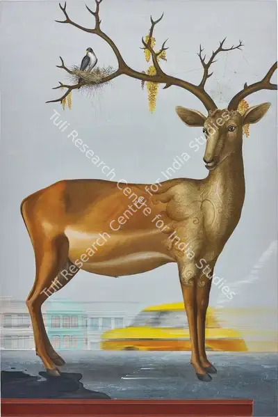 Jagannath Panda (Artist), The Migrant, 2009, Painting