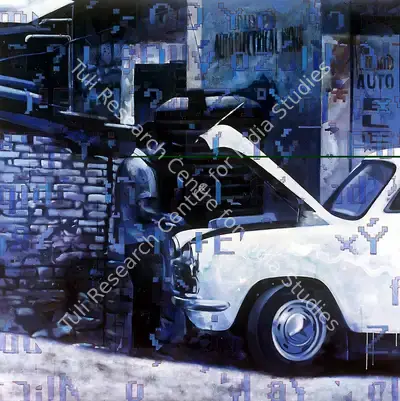 Maganlal Parmar (Artist), Archeology-Kerala-1, 2007, Painting