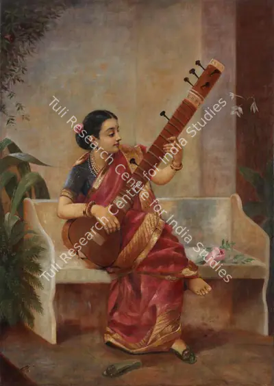 Raja Ravi Varma (Artist), Music Hath Charms (Kadambari), 1905, Painting