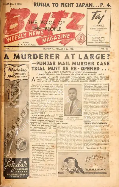 R.K. Karanjia (Editor), Blitz, 1942, Magazine