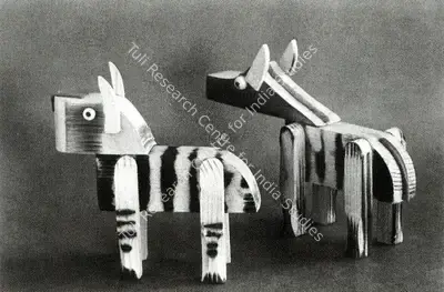 K.G. Subramanyan (Artist), Wooden Toys , Sculpture