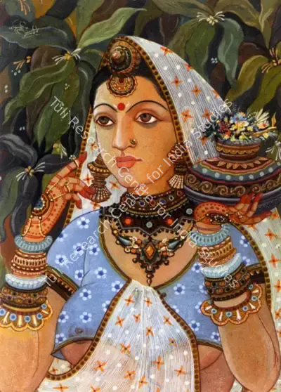 Surya Prakash (Artist), To The Temple, Painting