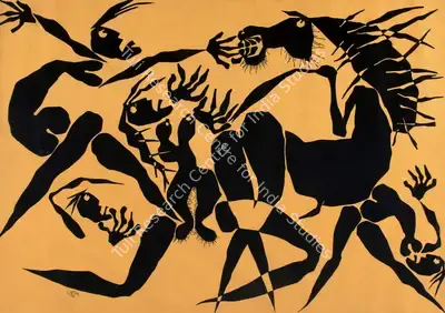 Karmakar, Prokash (Artist). Untitled, 1990 | Painting, Sa.Onl/14.12.23, 2023 · Saffronart