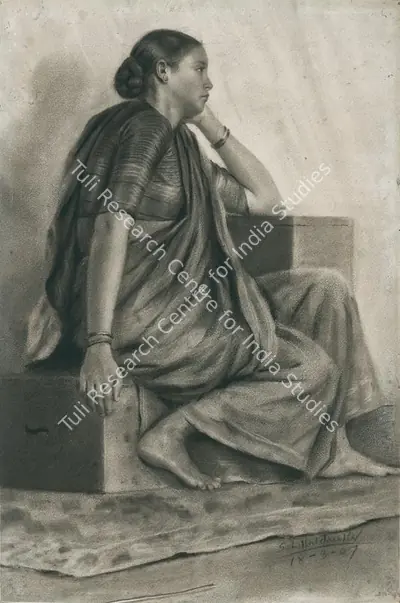 S.L. Haldankar (Artist), Untitled, 1907, Painting