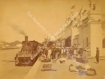 Lala Deen Dayal (Photographer), Royal Train "Arrival", 1889, Antiquarian Photograph