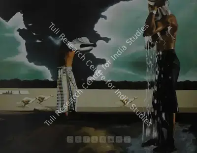 Shibu Natesan (Artist), Montage I, 1999, Painting