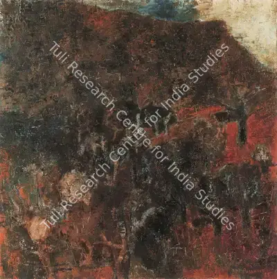 Akbar Padamsee (Artist), Landscape, 1965, Painting