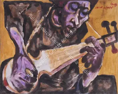 A.&nbsp;Ramachandran (Artist), The Musician, 1965, Painting