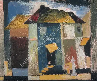 S.H. Raza (Artist), Untitled, 1948, Painting