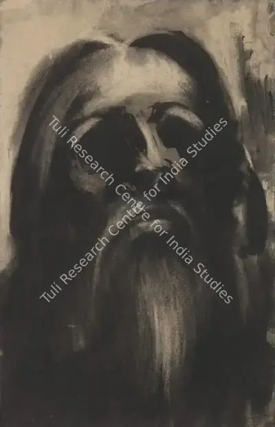 D.P. Roy Chowdhury (Artist), Sad Reflections (Double sided), Painting