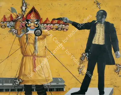 G.R. Iranna (Artist), Who Is Rawan?, 2008, Painting