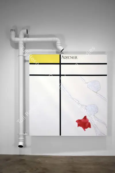 Atul Dodiya (Artist), Cracks in Mondrian - Ajmer, 2005, Painting