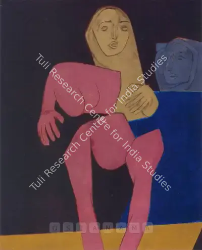 Tyeb Mehta (Artist), And Behind Me Desolation, 1976, Painting