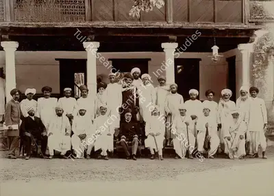 Studio Bourne & Shepherd (Photographic Studio), Shri Bhagvatsinhji silver jubilee celebration central Committee, 1909, Antiquarian Photograph