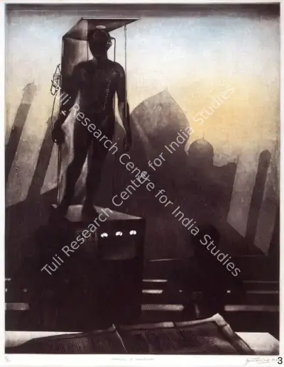 Anupam Sud (Artist), Homage to Mankind, 1977, Graphic Art