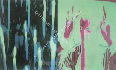 T.V. Santhosh (Artist), Peace Protest, 2004, Painting