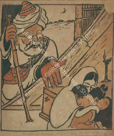 Gaganendranath Tagore (Artist), Ministerial Sarcasm- Demand for Rs 64000/-, Painting