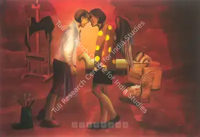 Anju Dodiya (Artist), Visitation, 1998, Painting