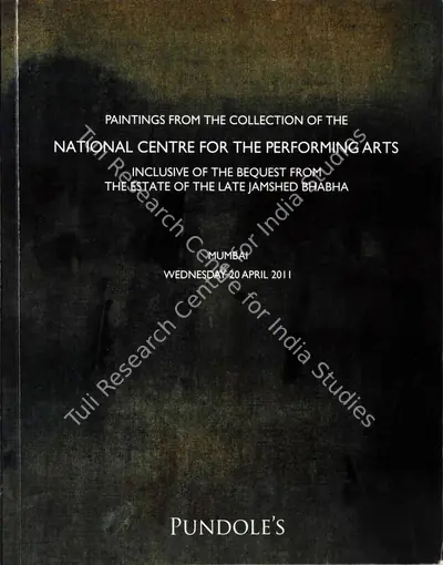 Pundole (Auction House), Paintings from the Collection of the National Centre for the Performing Arts, 2011, Auction Catalogue
