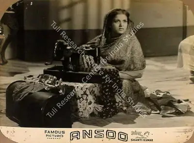 Qamar Jalalabadi (Producer), Ansoo, 1953, Lobby Card