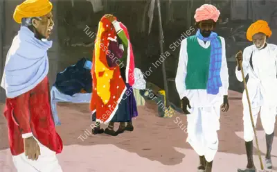 Madhoor Kapoor (Artist), Mela, 1986, Painting