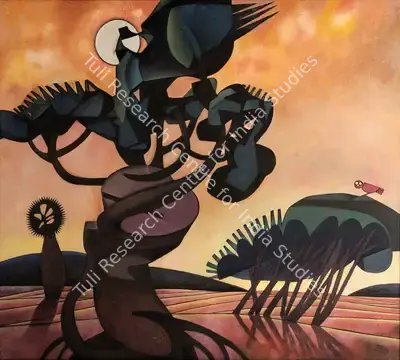Prokash Karmakar (Artist), Landscape, 2001, Painting