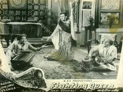 Nari Ghadiali (Director), Fighting Queen, 1956, Lobby Card