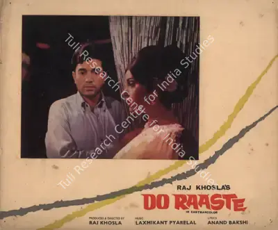 V.Gopi Krishna (Cinematographer), Do Raaste, 1969, Photographic Still Mounted on Lobby Card
