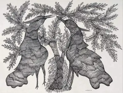 Jangarh Singh Shyam (Artist), Untitled, 1996, Drawing