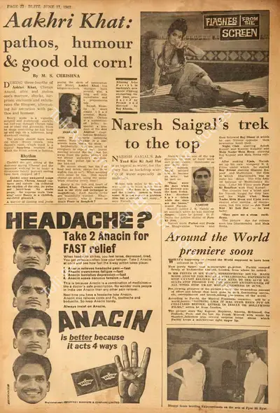 Naresh Saigal's Trek to the Top, 1967, Film Review