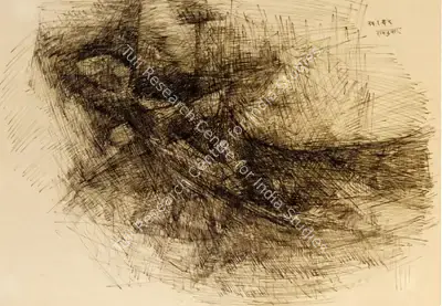 Ramkumar (Artist), Untitled, 1962, Drawing