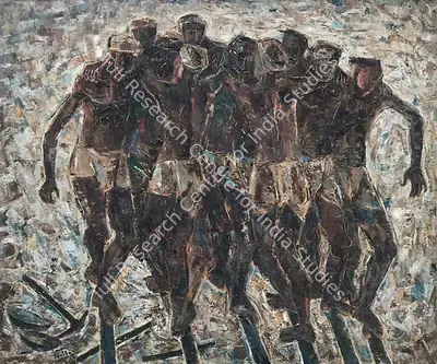 K.K. Hebbar (Artist), Untitled, 1961, Painting