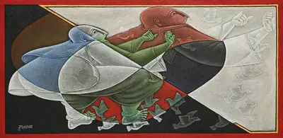 Satish Gujral (Artist), Untitled, 2001, Painting