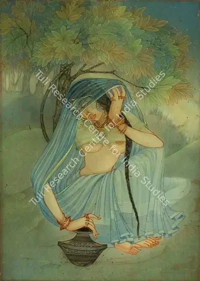 Ranada Ukil (Artist), Untitled (Woman), 1942, Painting