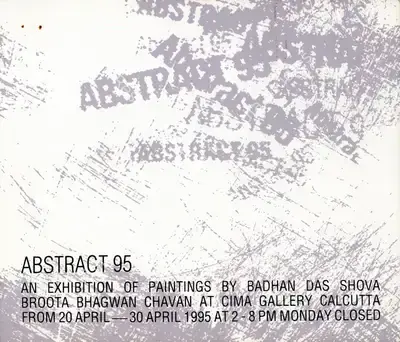 Centre of International Modern Art (Organiser), Abstract 95, 1995, Group Exhibition Invitation