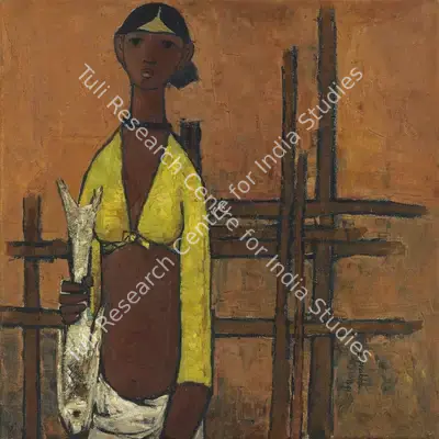 B. Prabha (Artist), Day's Catch, 1961, Painting