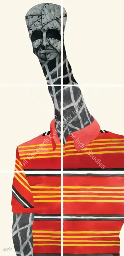 P.N. Chaturvedi (Artist), G For Giraffe, 2011, Painting