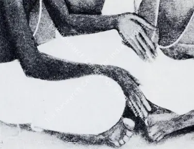 Amrita Sher-Gil (Artist), Detail of Brahmachari, 1937, Painting