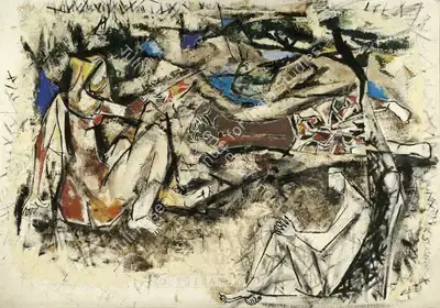 Krishen Khanna (Artist), Untitled, 1957, Painting
