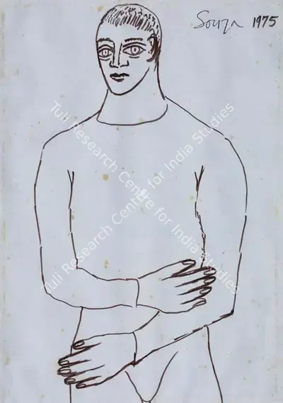 F.N. Souza (Artist), Untitled, 1975, Drawing