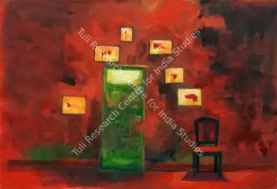Abhijit Paul (Artist), Outside of A Room, Painting