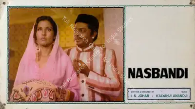 I.S. Johar (Director), Nasbandi, 1978, Lobby Card