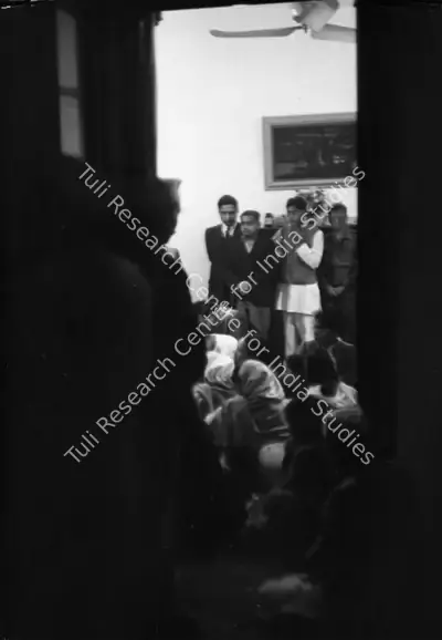 Henri Cartier-Bresson (Photographer), Devotees at Birla House surround Gandhi on 30 January 1948, 1948, Contemporary Photograph